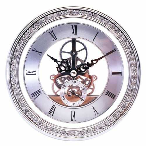 Wkładka zegarowa Skeleton srebrna 148mm