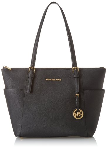 Michael Kors Damskie torby na ramię Jetsettop-zipsaffianoleathertote