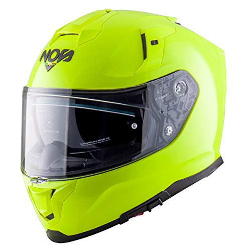 KASK MOTOCYKLOWY NOS NS-10 FLUOR YELLOW