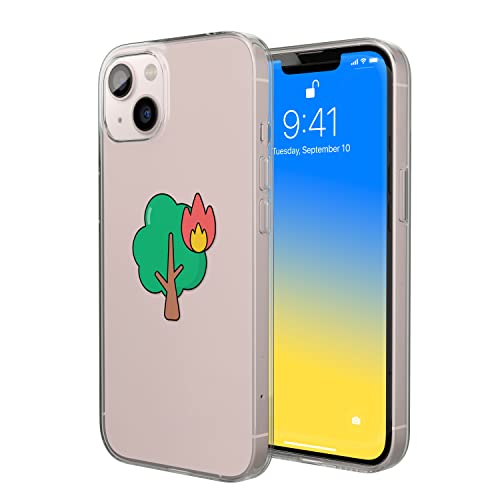 Bonateks, Etui na telefon komórkowy z cyfrowym nadrukiem, kompatybilne z iPhone 14, etui ochronne, odporne na uderzenia, silikonowe, elastyczne, przezroczyste etui na telefon