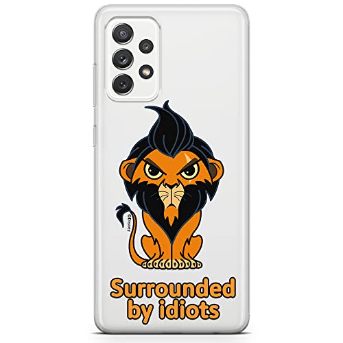 ERT GROUP etui na telefon Samsung A53 5G, case oryginalny i oficjalnie licencjonowany przez Disney, wzór Scar 001, optymalnie dopasowane, plecki z TPU częściowo przeźroczyste