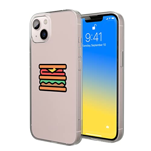 Bonateks, Etui na telefon komórkowy z cyfrowym nadrukiem, kompatybilne z iPhone 14, etui ochronne, odporne na uderzenia, silikonowe, elastyczne, przezroczyste etui na telefon