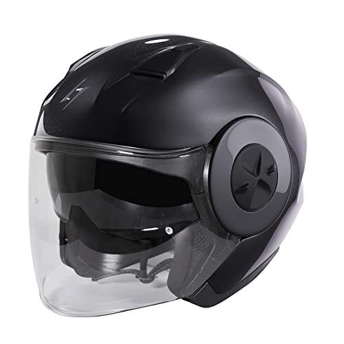 STORMER, kask jet motocyklowy TREND black metal, XS