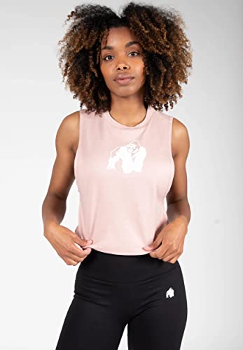Gorilla Wear - Addison Drop Armhole Tank Top - szary - Bodybuilding Sport Alcodzienny czas wolny z nadrukiem logo lekki i wygodny dla optymalnego ruchu z poliestru bawełna bez rękawów