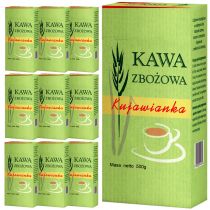 Delecta Kawa zbożowa Kujawianka Zestaw 10 x 500 g