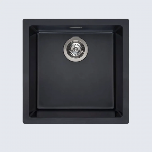 REGINOX R34637 Amsterdam 40 Pure Black zlewozmywak granitowy Korek manualny | Pure Black