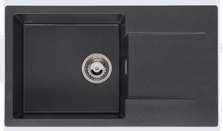 Zlew REGINOX AMSTERDAM 43 BLACK SILVERY (czarny metaliczny) (R33463)