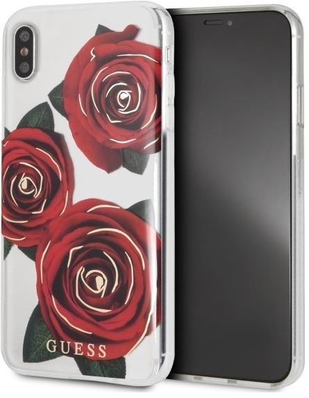 Guess GUHCI65ROSTR iPhone Xs Max kryształowy GUE000283