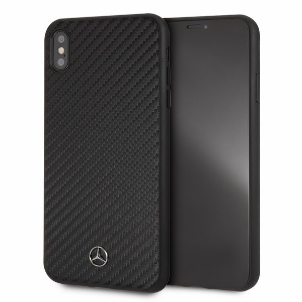 Mercedes Benz Hard Case do iPhone XS Max czarny/Dynamic MEHCI65SRCFBK