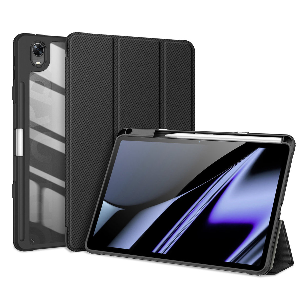 Dux Ducis Dux Ducis Toby pancerne etui z klapką Smart Case do Oppo Pad z uchwytem na rysik czarny