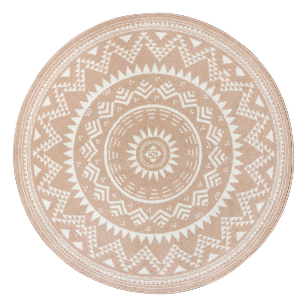 Beżowy okrągły dywan ø 140 cm Valencia – Hanse Home