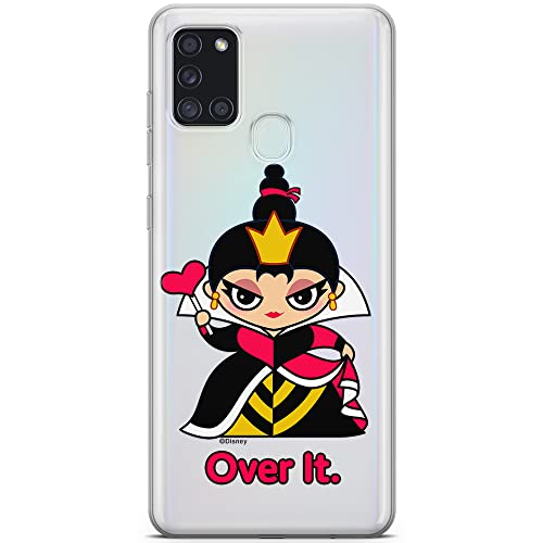 ERT GROUP etui na telefon Samsung A21s, case oryginalny i oficjalnie licencjonowany przez Disney, wzór Queen of Hearts 001, optymalnie dopasowane, plecki z TPU częściowo przeźroczyste
