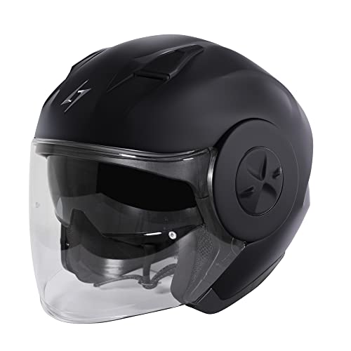 STORMER, kask jet motocyklowy TREND black mat, XL