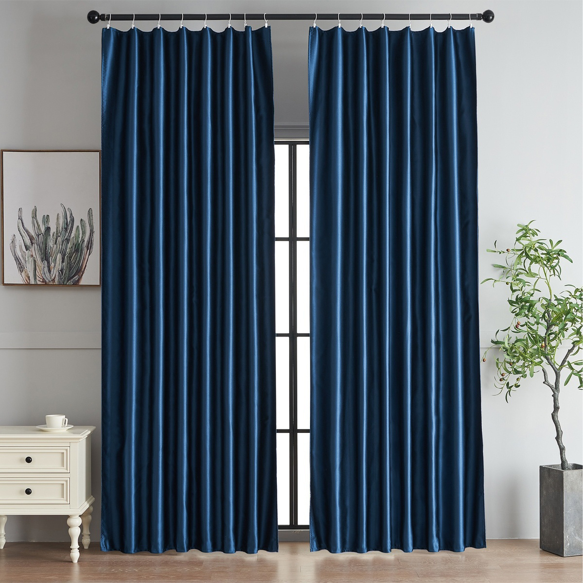 4Home Zasłona zaciemniająca Cairo royal blue, 150 x 250 cm