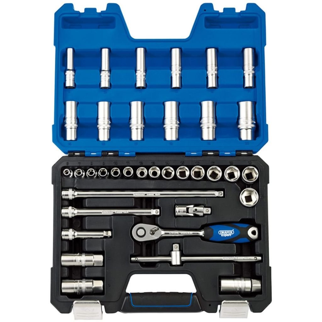 DRAPER Tools Expert 36-częściowy zestaw kluczy i nasadek 3/8