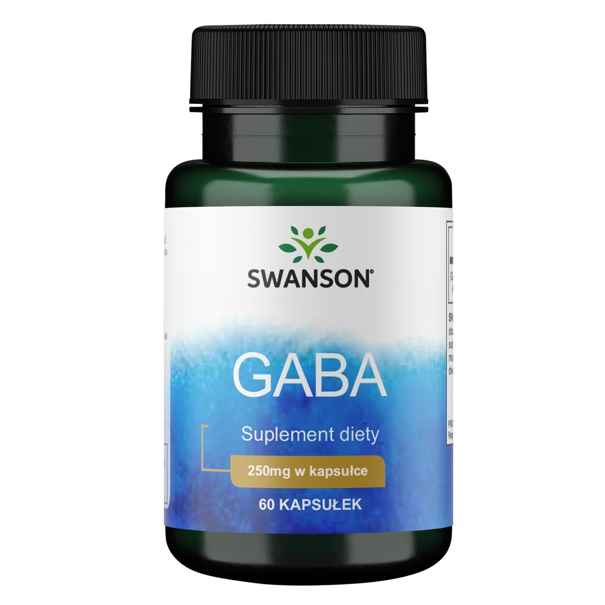 Swanson, Usa Gaba 250 mg Suplement diety 60 kaps.