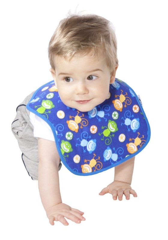 Mon Petit Bleu, Śliniak dla ząbkujacych dzieci, małpki, 2 szt.
