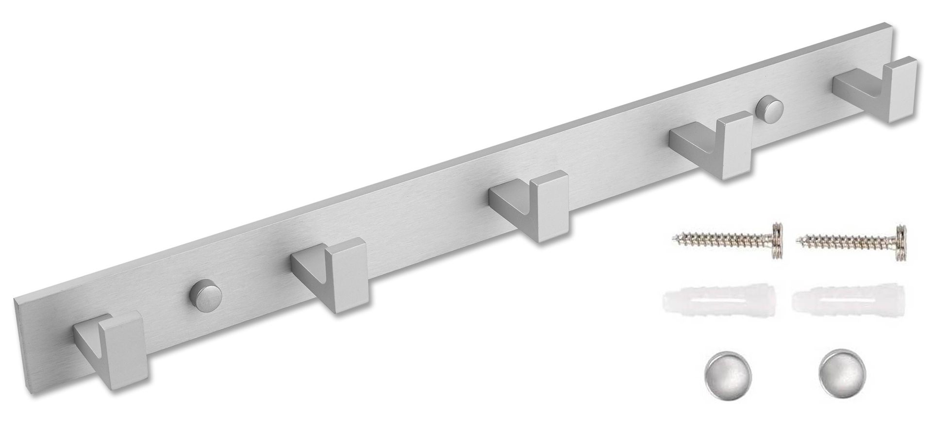 Wieszak metalowy PSINO srebrny