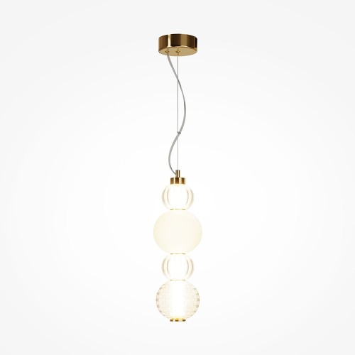 Lampa wisząca Collar P069PL-L17G3K LED 17W balls przeźroczysta