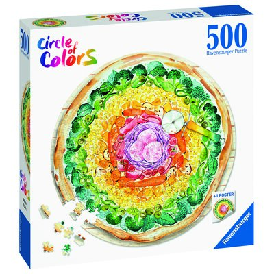 Puzzle 500 Paleta kolorów: pizza - Ravensburger