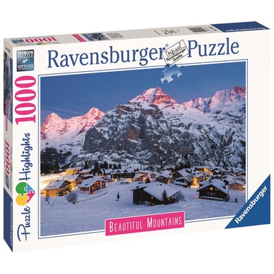 Puzzle 2D, Highlights, Góry Bernese Oberland, Murren, 1000 el.