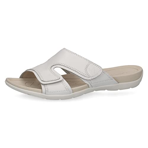 CAPRICE Klapki damskie 9-9-27107-20 płaskie, White Nappa, 40 EU