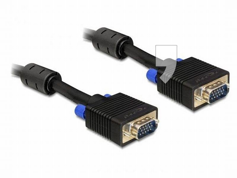Delock Kabel do monitora męskie - męskie1 m Z FERRYTEM (82556)