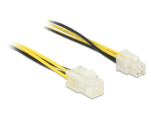 Delock Przewód przedłużający P4 z 4-pinowym wtykiem 4-pinowe gniazdo P4 30 cm 84954