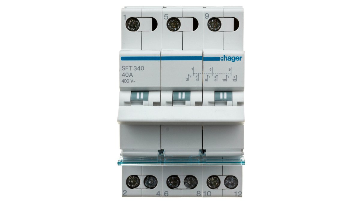 Hager Modułowy przełącznik instalacyjny SFT340 40A 3P SFT340