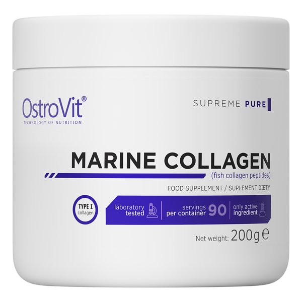 Ostrovit Kolagen Morski 200G Skóra Włosy Paznokcie