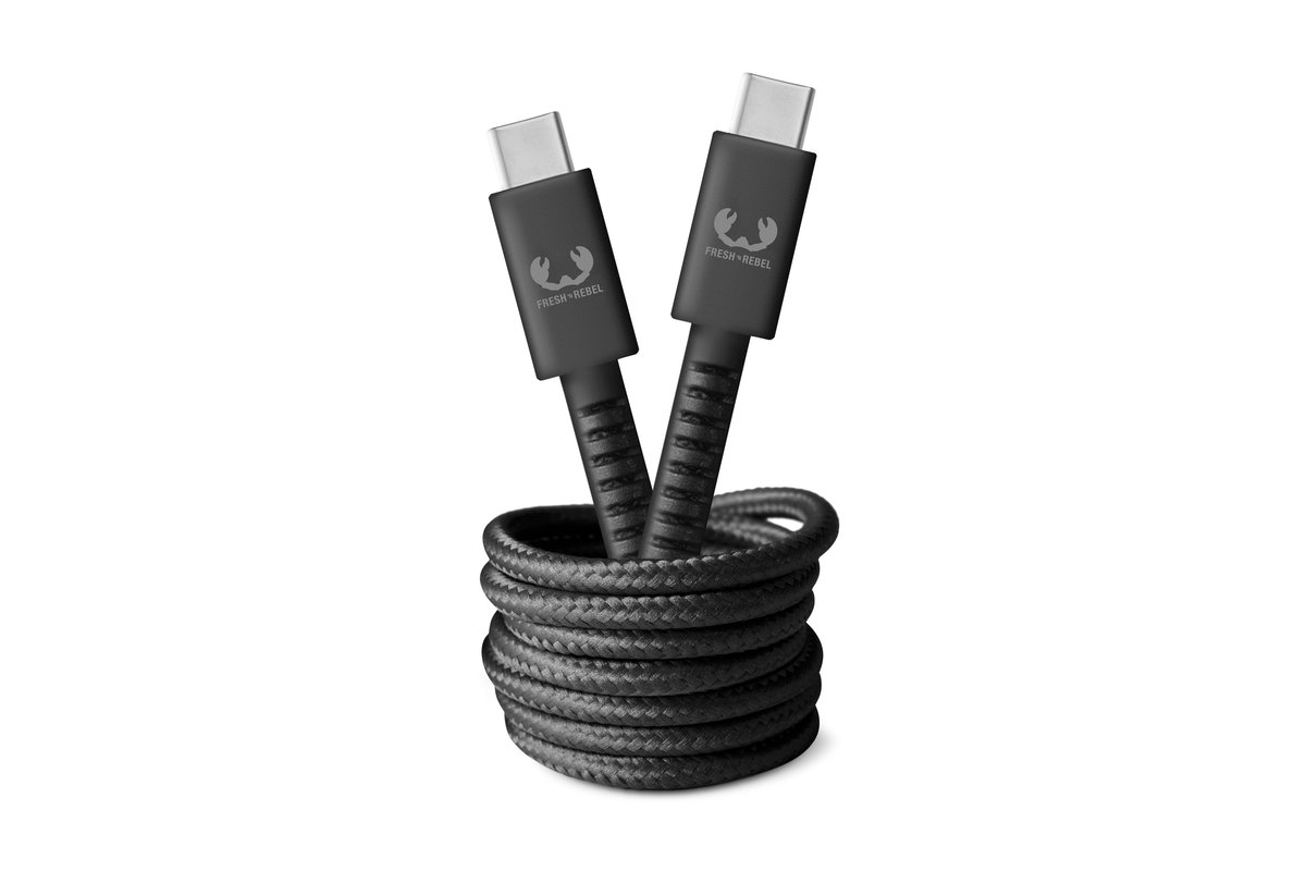 Kabel USB Typ-C - USB Typ-C FRESH N REBEL 2.0 m Ciemnoszary