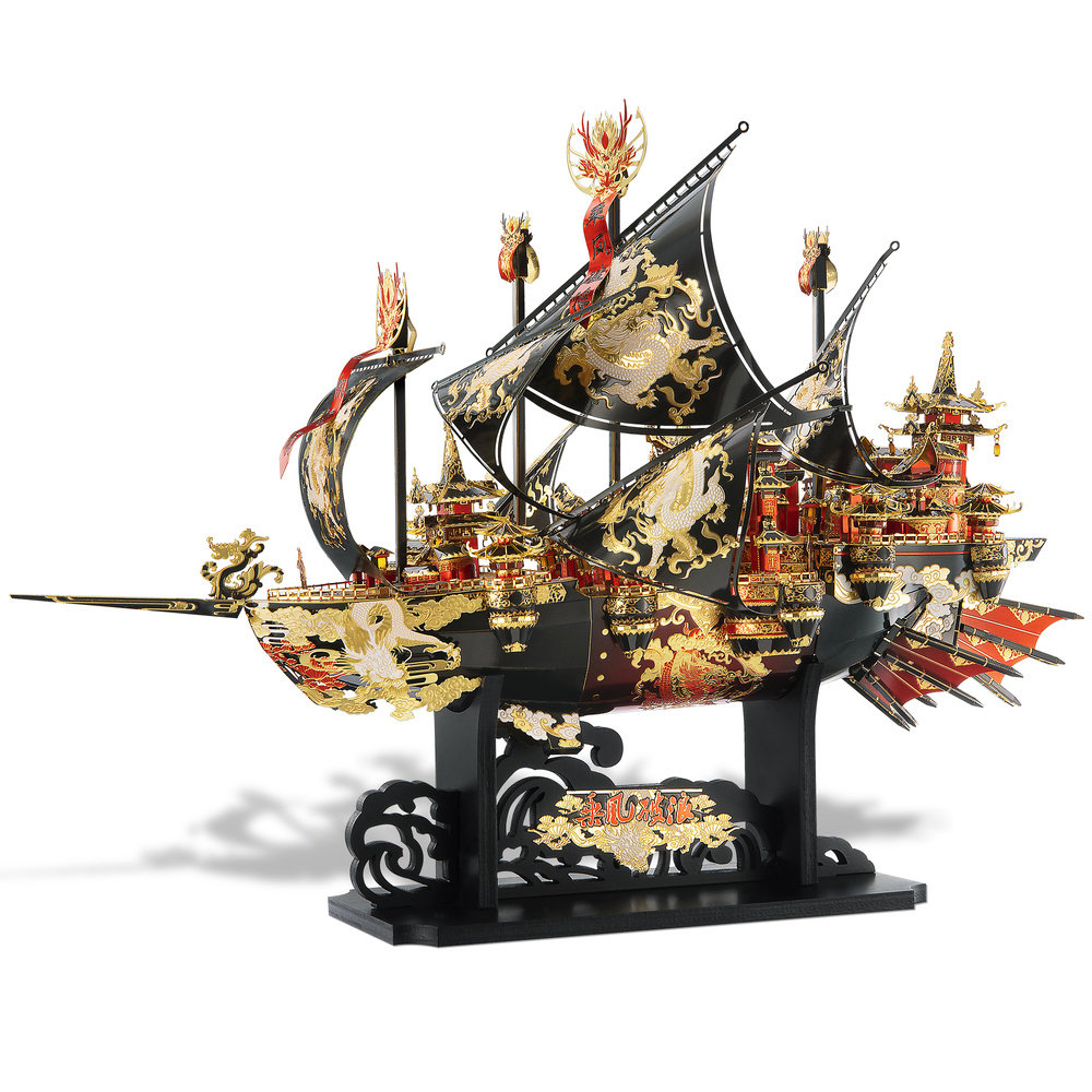 Piececool Puzzle Metalowe Model 3D - Statek ĹAmacz Wiatrăłw