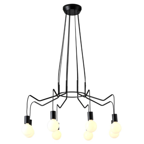 Ośmioramienny czarny żyrandol - K150 F7-G87