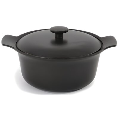 Berghoff Garnek żeliwny z pokrywą 24cm RON Czarny 3900040