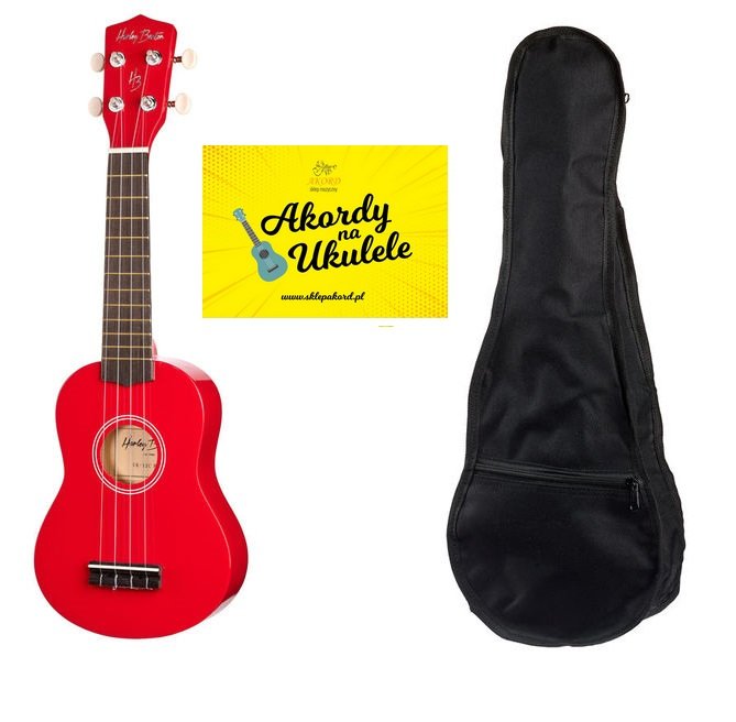 Ukulele sopranowe UK-12 Czerwone z pokrowcem