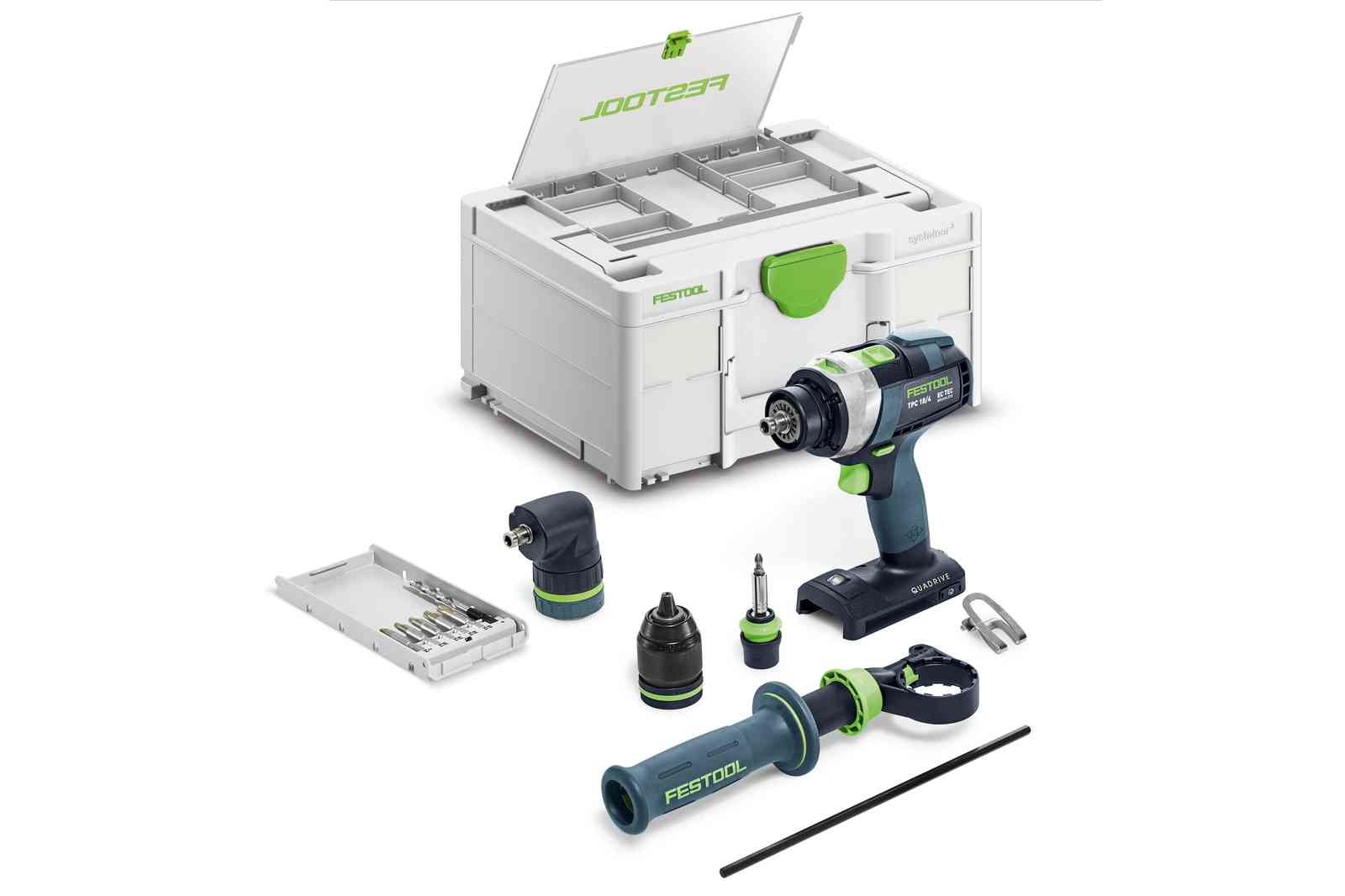 FESTOOL 18V Wiertarko-Wkrętarka Udar QUADRIVE TPC18/4 Basic-Set (577625)