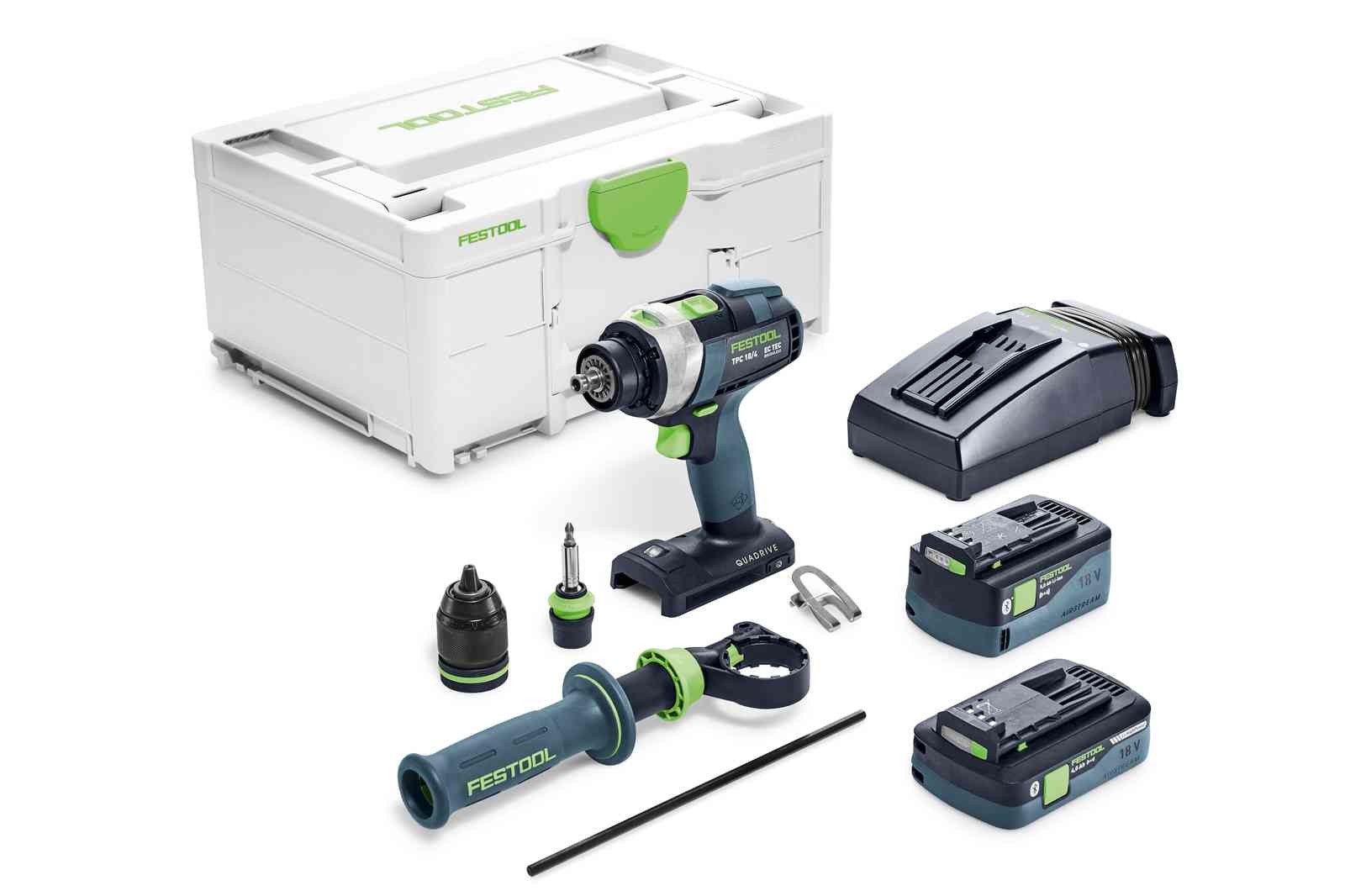 FESTOOL 18V Wiertarko-Wkrętarka Udar QUADRIVE TPC 18/4 I-Plus (577651)