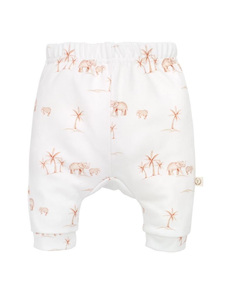 Yosoy Spodnie niemowlęce bawełna organiczna Elephants, Rozmiar: 56