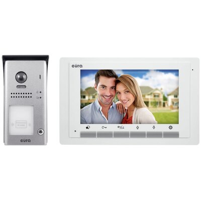 Eura Wideodomofon VDP-61A5/N WHITE 2EASY - jednorodzinny, LCD 7'', biały, RFID, natynkowy VDP-61A5/N