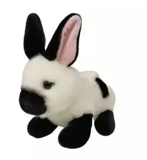 królik biało-czarny19cm