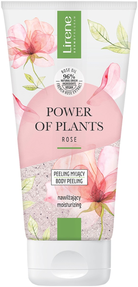 Lirene Power of Plants Nawilżający Peeling myjący Rose Touch 175 ml