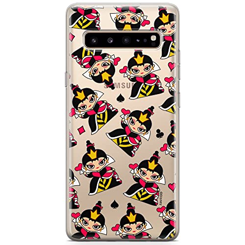 ERT GROUP etui na telefon Samsung S10 5G, case oryginalny i oficjalnie licencjonowany przez Disney, wzór Queen of Hearts 002, optymalnie dopasowane, plecki z TPU częściowo przeźroczyste