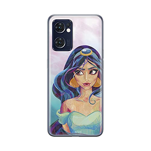 ERT GROUP etui na telefon Oppo RENO 7 5G, case oryginalny i oficjalnie licencjonowany przez Disney, wzór Jasmine 002, optymalnie dopasowane, plecki z TPU, Różowy