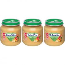 BoboVita Jabłka mango i banany po 5 miesiącu Zestaw 3 x 125 g