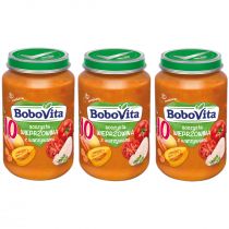 BoboVita Soczysta wieprzowina z warzywami po 10 miesiącu Zestaw 3 x 190 g