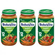 BoboVita Obiadek Spaghetti po bolońsku po 12 miesiącu Zestaw 3 x 250 g