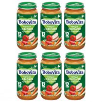 BoboVita Obiadek Warzywa z kurczakiem w pomidorach po 12 miesiącu Zestaw 6 x 250 g