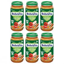 BoboVita Obiadek Warzywa z kurczakiem w pomidorach po 12 miesiącu Zestaw 6 x 250 g