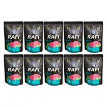 Rafi Sterilised Karma mokra dla kotów z tuńczykiem Zestaw 10 x 100 g