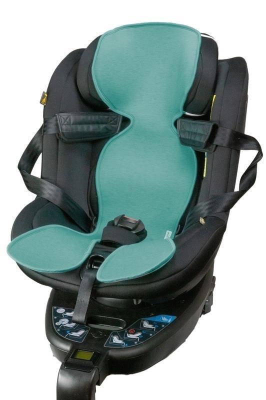 Wkładka antypotowa do fotelika samochodowego, 9-18 kg, Ciemny turkus